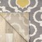 World Rug Gallery Moroccan Trellis Contemporary Gray/Yellow Runner Rug 2'x10' 310YELLOWGRAY2X10 - alternate 5